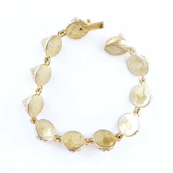 CC Skye Bracelet, Spike Bracelet, Pavé Studded Conical Spikes, Gold Cones - Picture 12 of 12